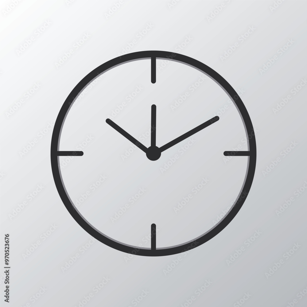 Clock icon vector, Glyph clock timer Clock icon vector, Glyph clock timer