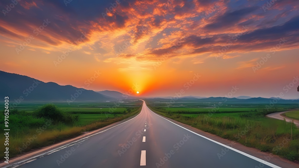 Naklejka premium driving on the highway