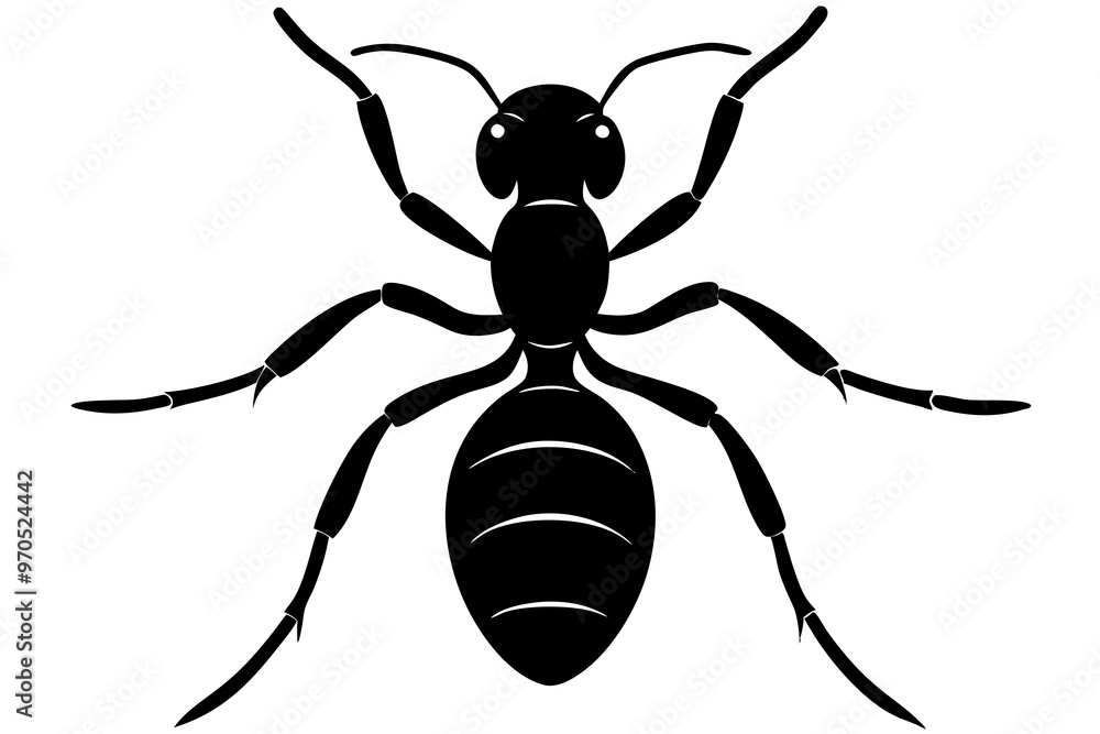 ant icon, ordinary ant, ant silhouette vector ant icon, ordinary ant, ant silhouette vector