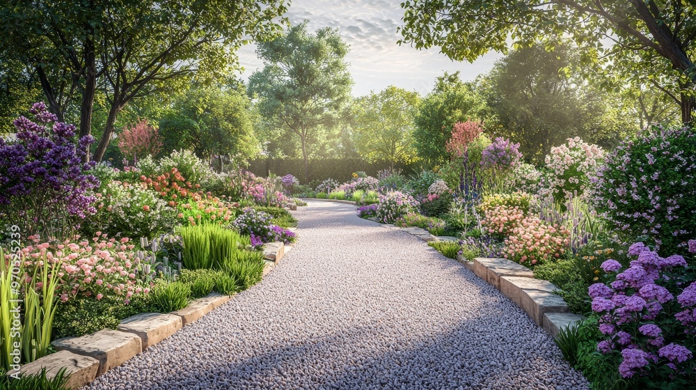 Garden Path Flowers. Garden Path Flowers.