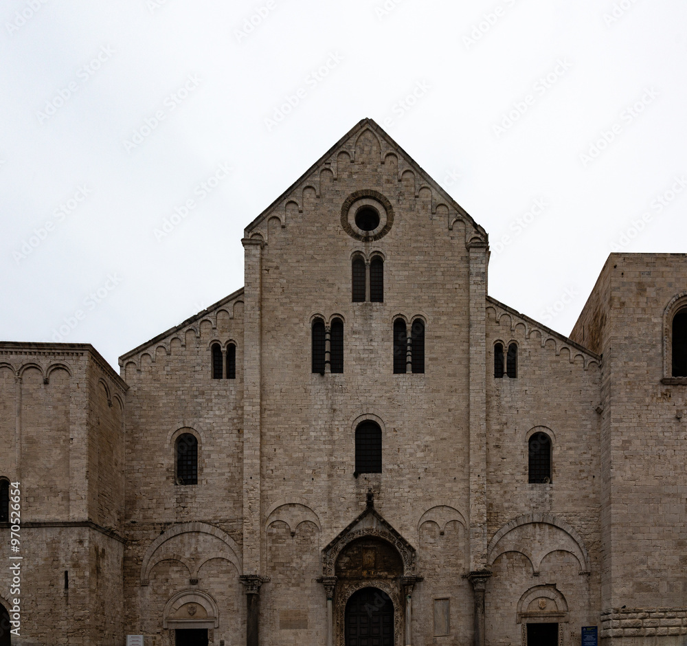 View to exterior of basilica San Nicola in Bari View to exterior of basilica San Nicola in Bari