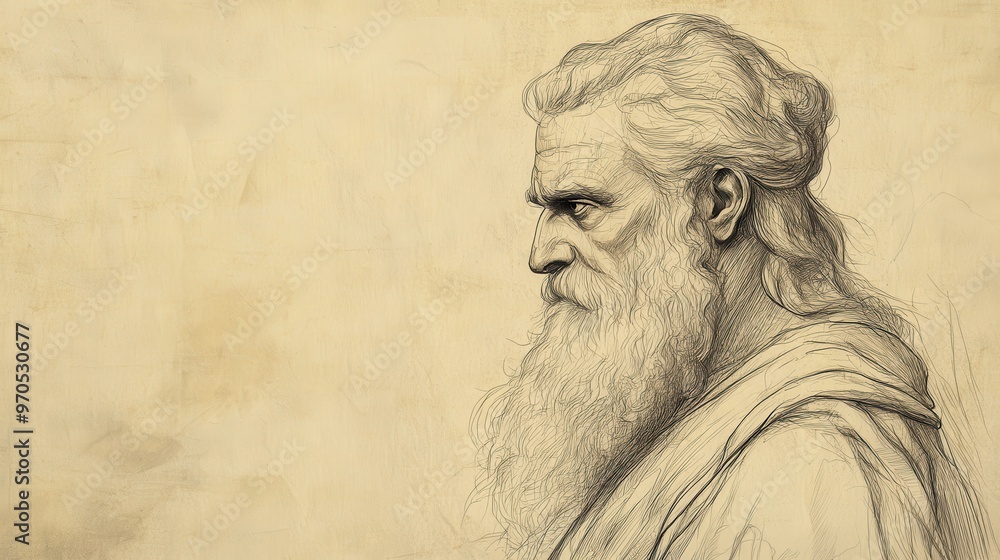 Fototapeta premium Samuel’s Farewell Address in 1 Samuel: Urging People to Reflect on the Lord's Great Works, Biblical Illustration