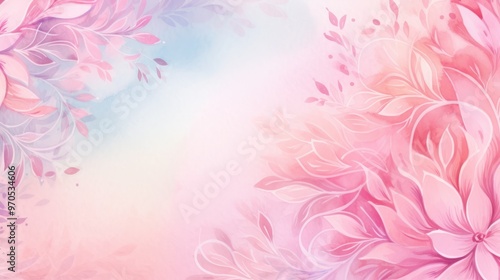 Watercolor Floral Background