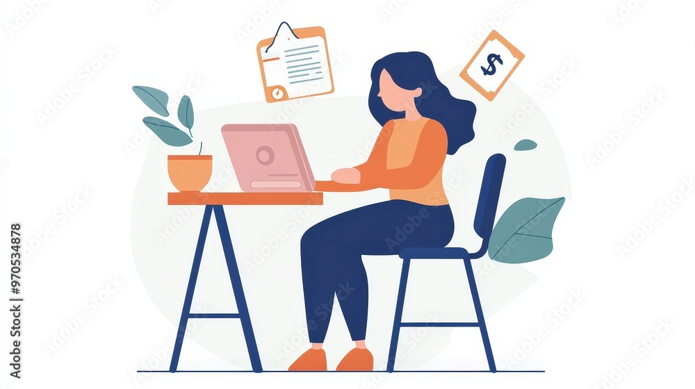 a visual of a person automating their savings. a visual of a person automating their savings.
