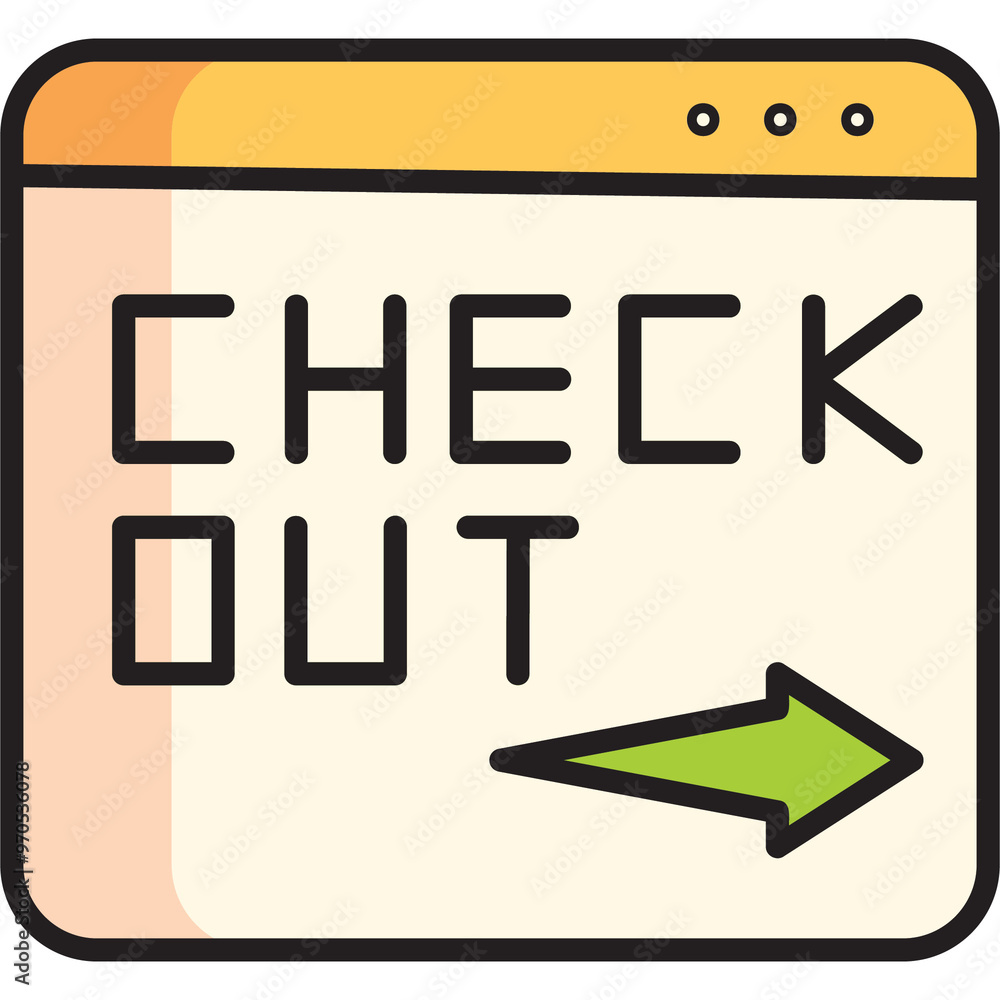 Check-Out Sticker Check-Out Sticker