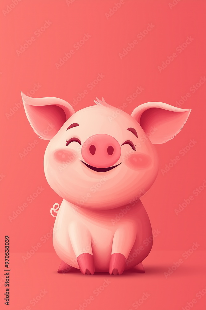 very cute piggy happiness smiling very cute piggy happiness smiling