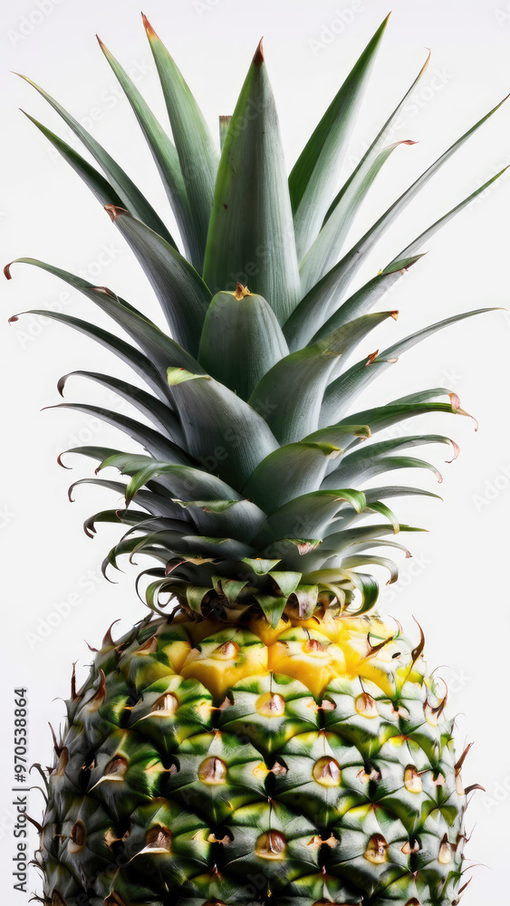 Fototapeta premium pineapple on white background