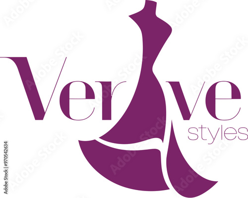 Hand drawn women fashion logo called vanity wear.