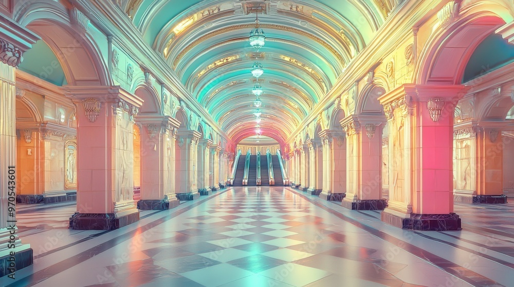 Obraz premium Grand Hallway Architecture.