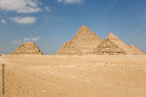 The Giza pyramid complex in Egypt