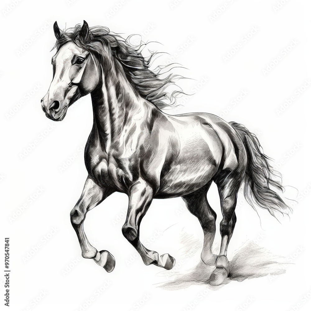 the AI Image Generator, Bay big horse isolated the AI Image Generator, Bay big horse isolated