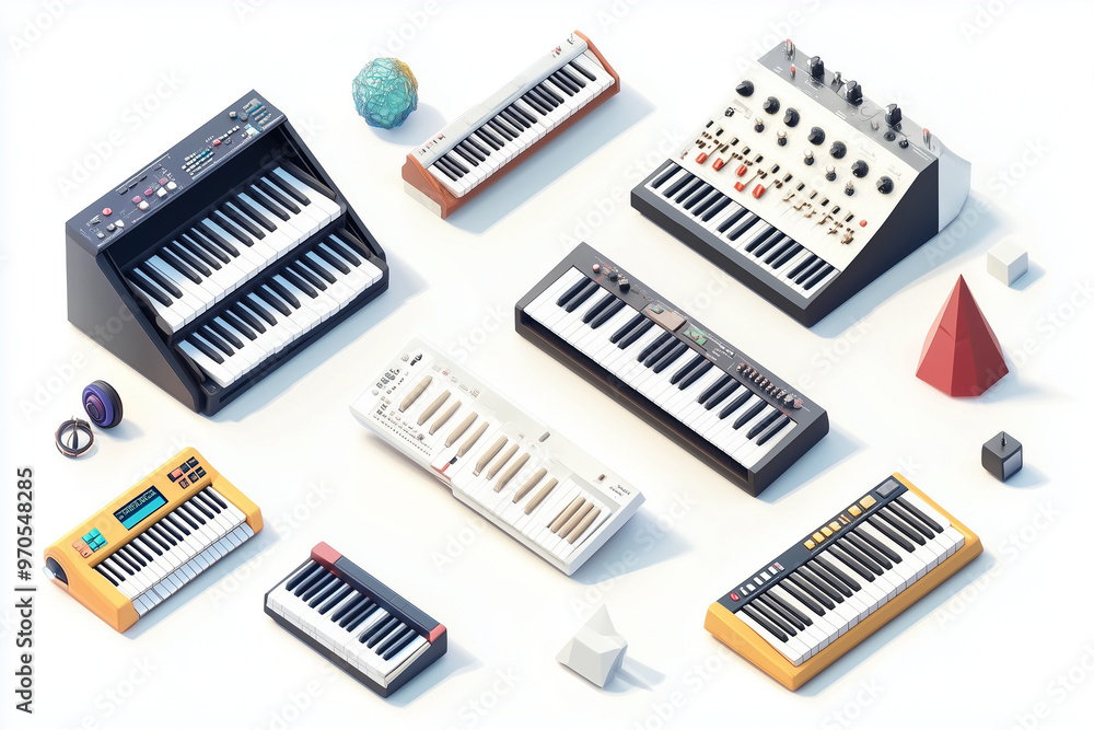 Synthesizer,3D Icons,Funny,Generative AI Synthesizer,3D Icons,Funny,Generative AI