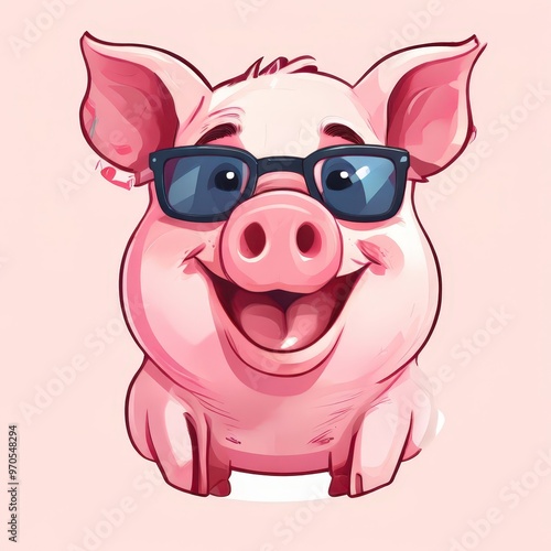 the AI Image Generator, Cute Childish Piggy