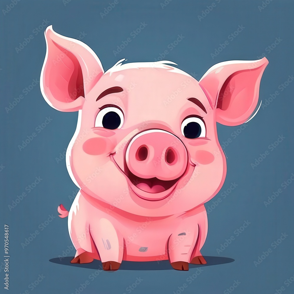 the AI Image Generator, Cute Childish Piggy the AI Image Generator, Cute Childish Piggy