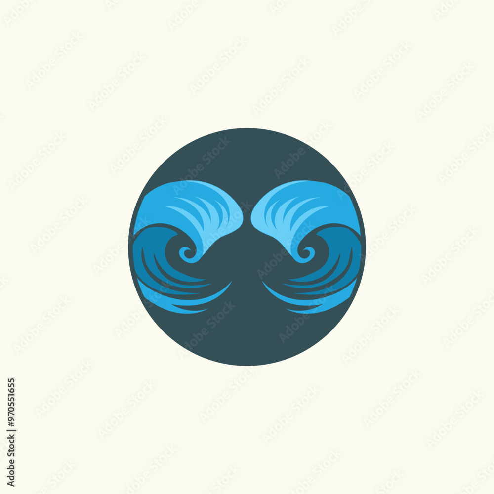 wave logo vector wave logo vector