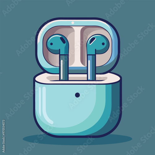 Adobe Illustrator Artwork Ear buds 2d illustration