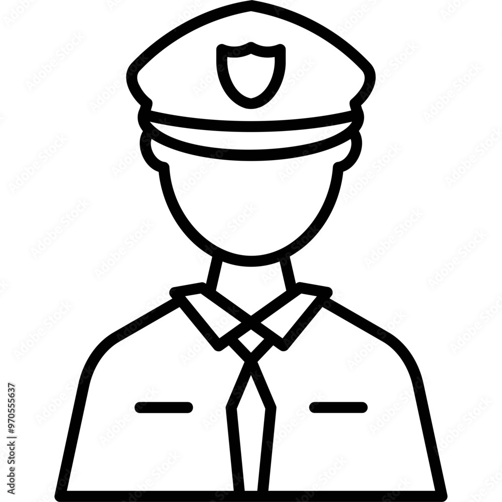 Police Uniform Icon Police Uniform Icon