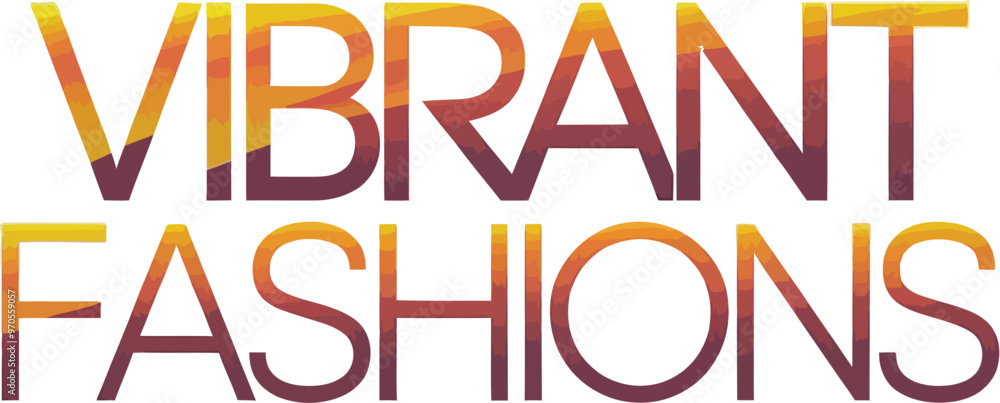 Stylish colorful lettering fashion logo called vibrant fashions. Stylish colorful lettering fashion logo called vibrant fashions.
