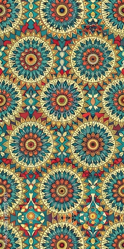 Gradient african pattern design