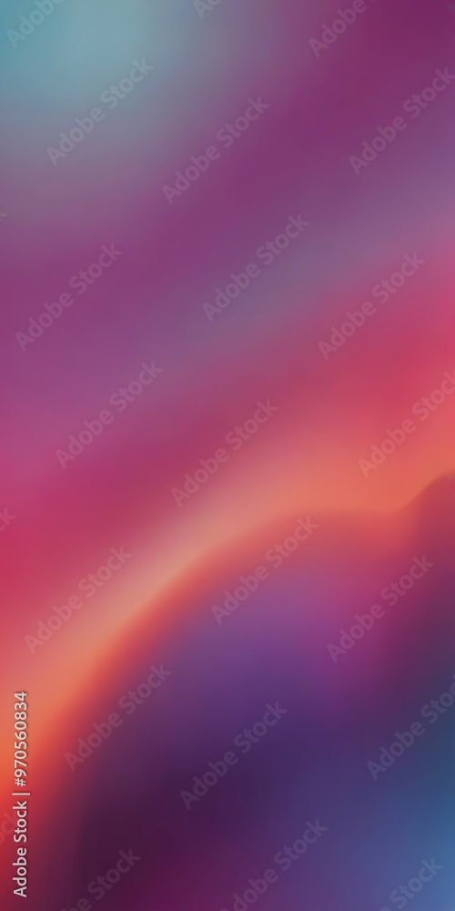 Obraz premium The image is a blurred, abstract representation of a sunset, with a gradient of colors transitioning from deep purple to bright orange, and then to a lighter shade of blue.
