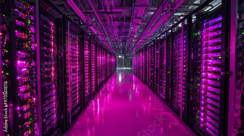 Data centers use powerful computers and cloud technology to store, protect, and analyze huge amounts of information, including social media data.