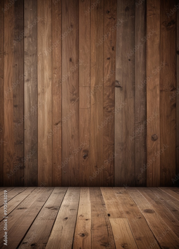 A wooden wall with vertical planks, creating a rustic and textured background. A wooden wall with vertical planks, creating a rustic and textured background.