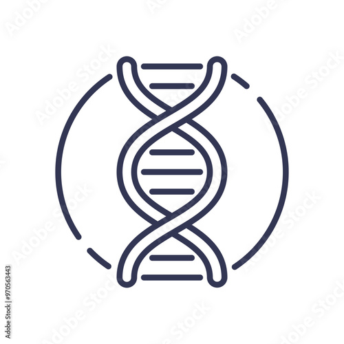 DNA helix symbolizing precision medicine and targeted therapy in cancer treatment.
