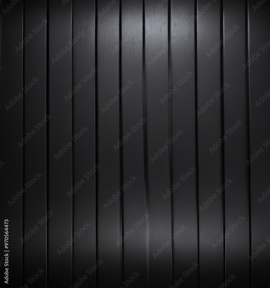 A dark, vertical pattern of black panels creates a striking contrast against the lighter background. A dark, vertical pattern of black panels creates a striking contrast against the lighter background.