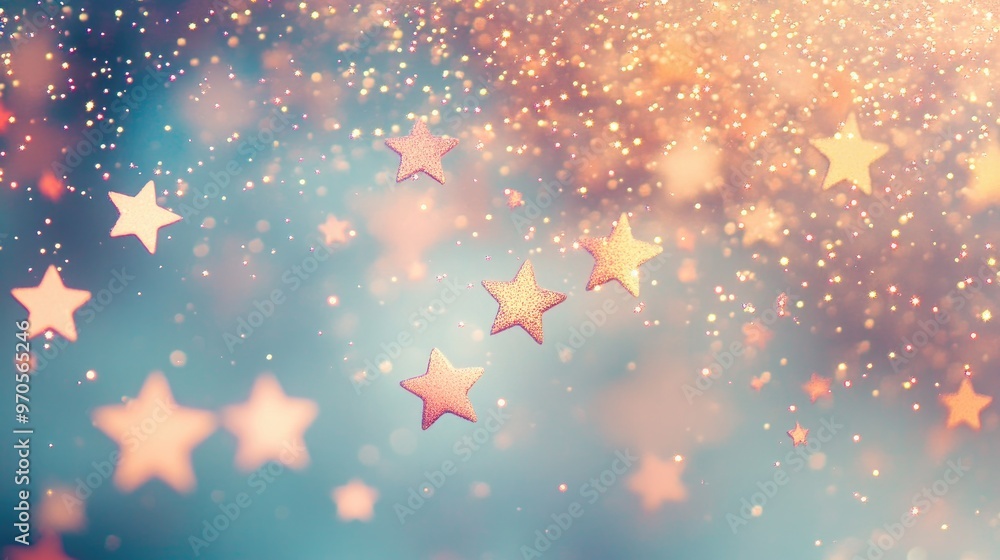 Tiny stars twinkling gently across a dynamic pastel-light grey background, creating a delicate and magical visual pattern Tiny stars twinkling gently across a dynamic pastel-light grey background, creating a delicate and magical visual pattern