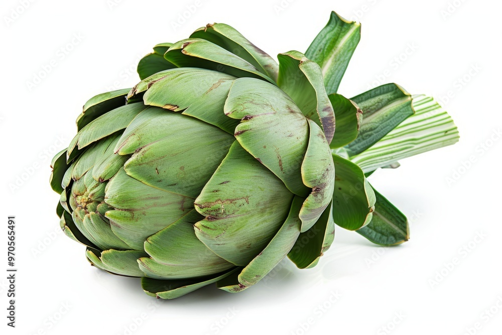Fototapeta premium A fresh Artichoke isolated on white
