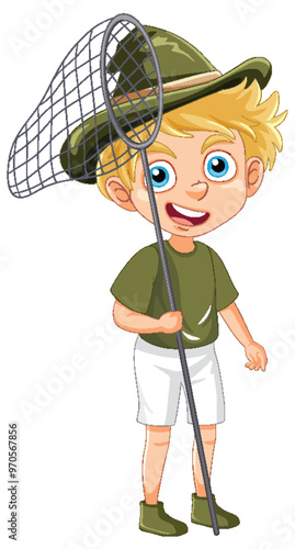 Boy with Butterfly Net