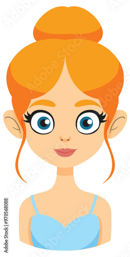 Fairy Character with Red Hair