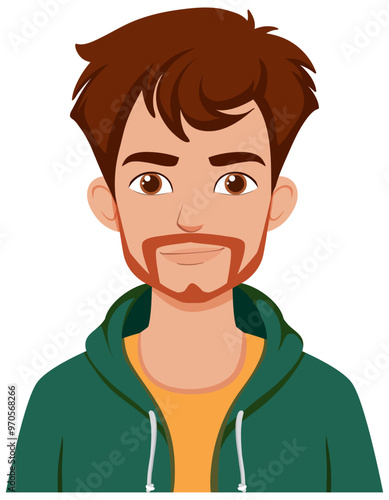 Young Man with Brown Hair