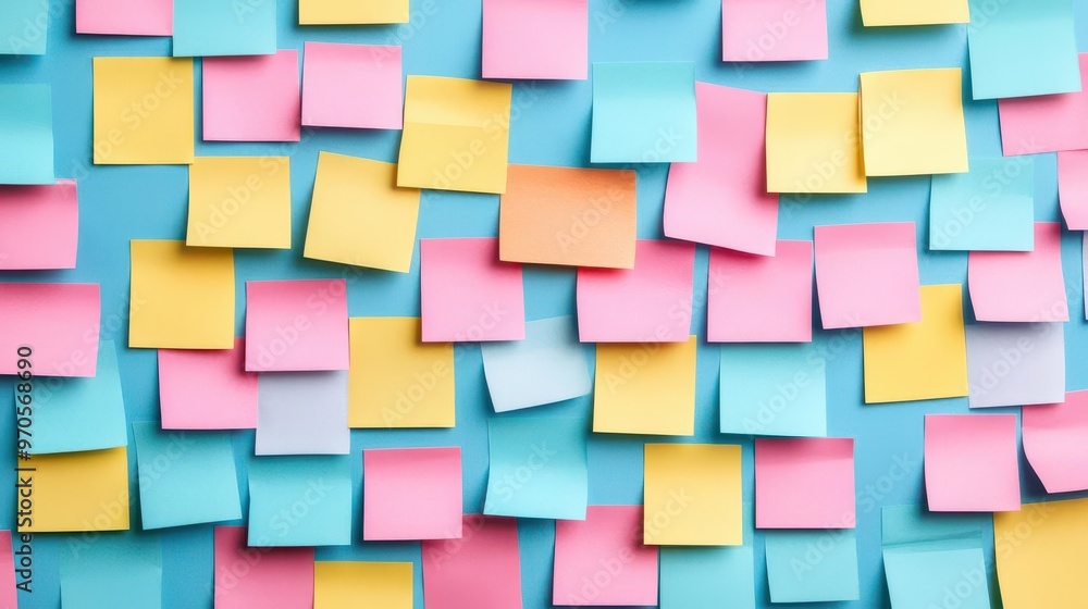 A wall of gratitude with sticky notes filled with positive affirmations, gratitude wall, sticky notes, affirmations A wall of gratitude with sticky notes filled with positive affirmations, gratitude wall, sticky notes, affirmations