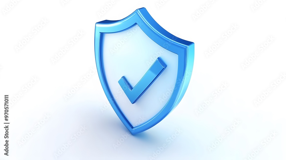cartoon 3d Icon safety shield check mark perspective . Blue symbol security safety icon. Checkmark in minimalistic style. 3d vector illustration. white background cartoon 3d Icon safety shield check mark perspective . Blue symbol security safety icon. Checkmark in minimalistic style. 3d vector illustration. white background