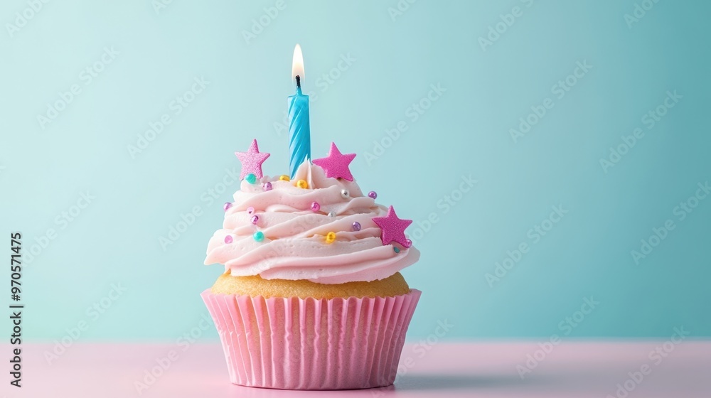 The Colorful Birthday Cupcake The Colorful Birthday Cupcake