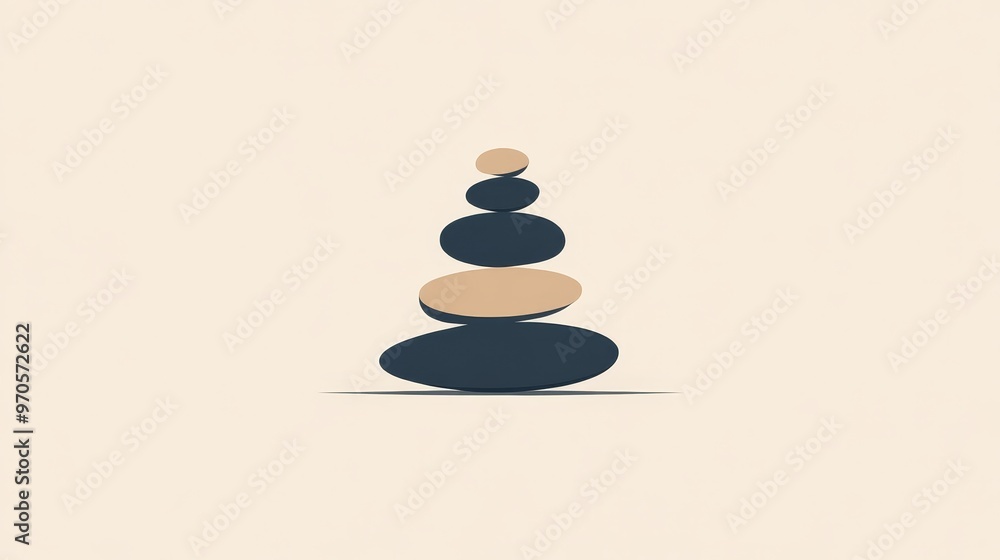 Zenstone logo design featuring a minimalist stone rock balancing symbol, ideal for spa and wellness businesses or any brand seeking a serene and natural aesthetic. Zenstone logo design featuring a minimalist stone rock balancing symbol, ideal for spa and wellness businesses or any brand seeking a serene and natural aesthetic.
