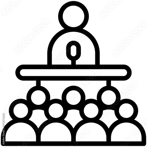 Public Speaking Icon