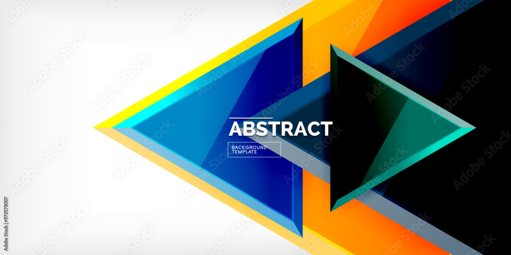 Abstract background - glossy triangles. Vector Illustration For Wallpaper, Banner, Background, Card, Book Illustration, landing page Abstract background - glossy triangles. Vector Illustration For Wallpaper, Banner, Background, Card, Book Illustration, landing page