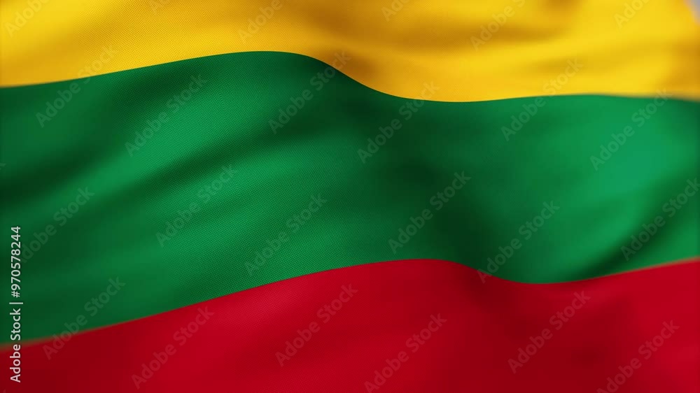 Lithuania Flag waving 4k independence day Lithuania Flag waving 4k independence day