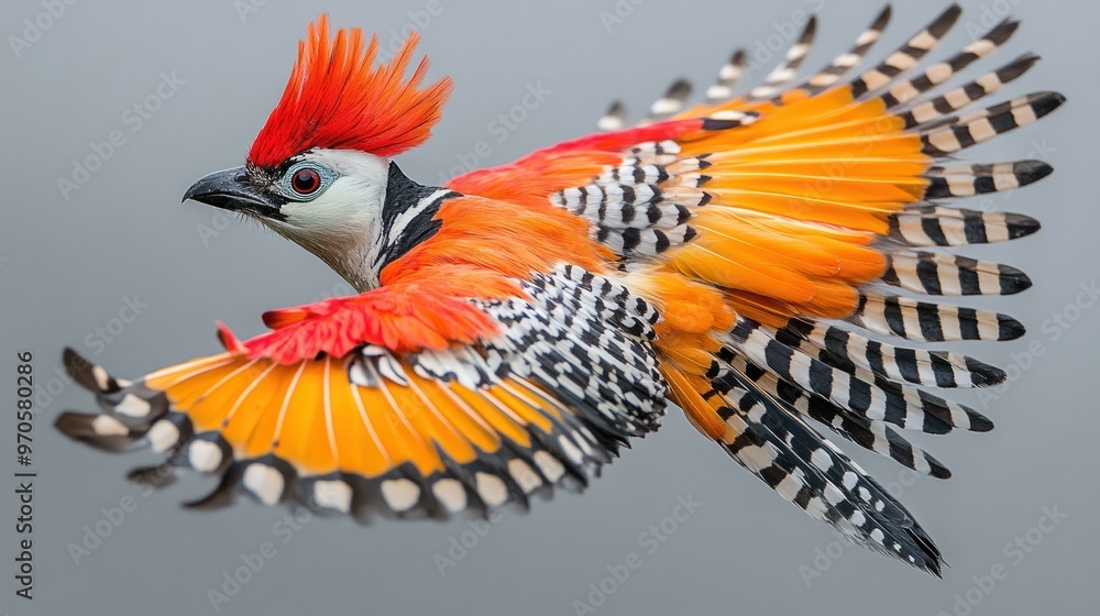 Obraz premium A Colorful Bird in Flight