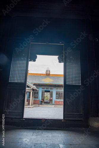 Ancient architecture of Houtu Temple in Jiexiu, Jincheng, Shanxi, China photo