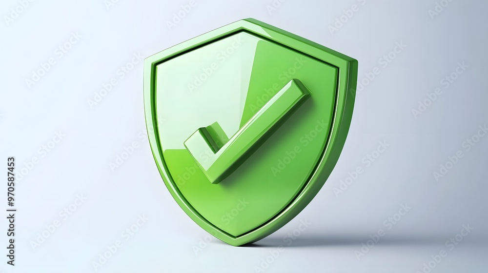 cartoon 3d Icon safety shield check mark perspective . green symbol security safety icon. Checkmark in minimalistic style. 3d vector illustration. white background
cartoon 3d Icon safety shield check mark perspective . green symbol security safety icon. Checkmark in minimalistic style. 3d vector illustration. white background