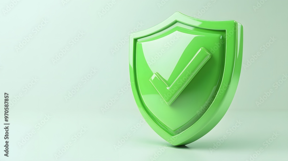 cartoon 3d Icon safety shield check mark perspective . green symbol security safety icon. Checkmark in minimalistic style. 3d vector illustration. white background
cartoon 3d Icon safety shield check mark perspective . green symbol security safety icon. Checkmark in minimalistic style. 3d vector illustration. white background