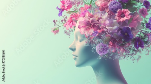 The Floral Head Art Piece