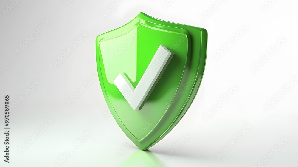 cartoon 3d Icon safety shield check mark perspective . green symbol security safety icon. Checkmark in minimalistic style. 3d vector illustration. white background
cartoon 3d Icon safety shield check mark perspective . green symbol security safety icon. Checkmark in minimalistic style. 3d vector illustration. white background