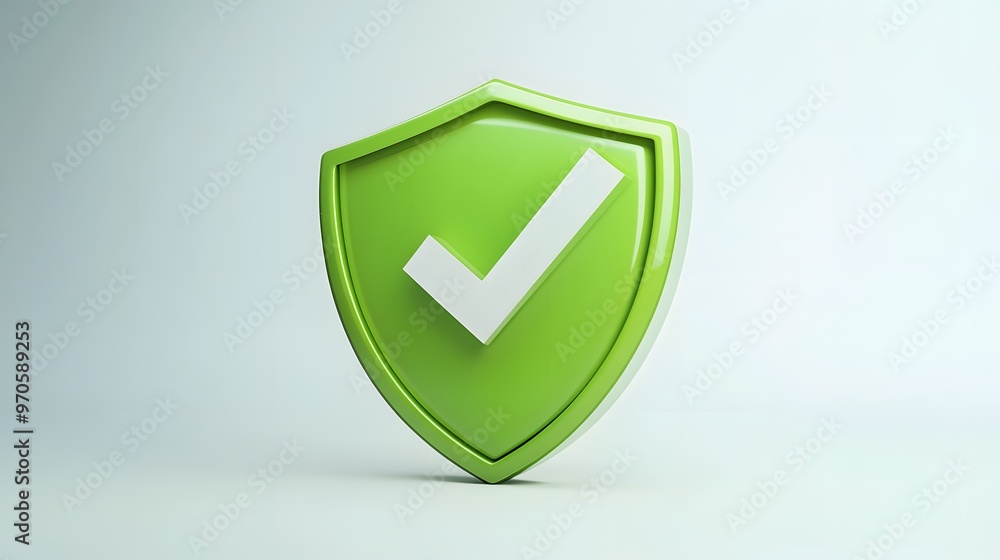 cartoon 3d Icon safety shield check mark perspective . green symbol security safety icon. Checkmark in minimalistic style. 3d vector illustration. white background
cartoon 3d Icon safety shield check mark perspective . green symbol security safety icon. Checkmark in minimalistic style. 3d vector illustration. white background