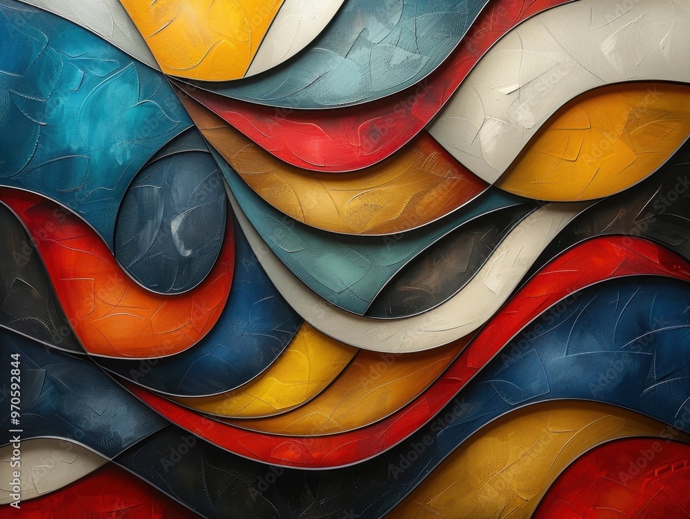 Abstract art with bold lines, creating a dynamic and energetic composition. Abstract art with bold lines, creating a dynamic and energetic composition.
