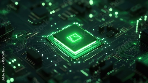 The Green Glowing Microchip