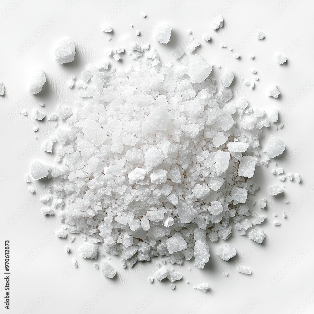 Iodized Salt on white background Iodized Salt on white background